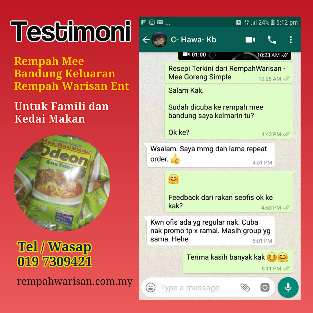 Borang Tempahan Rempah Warisan